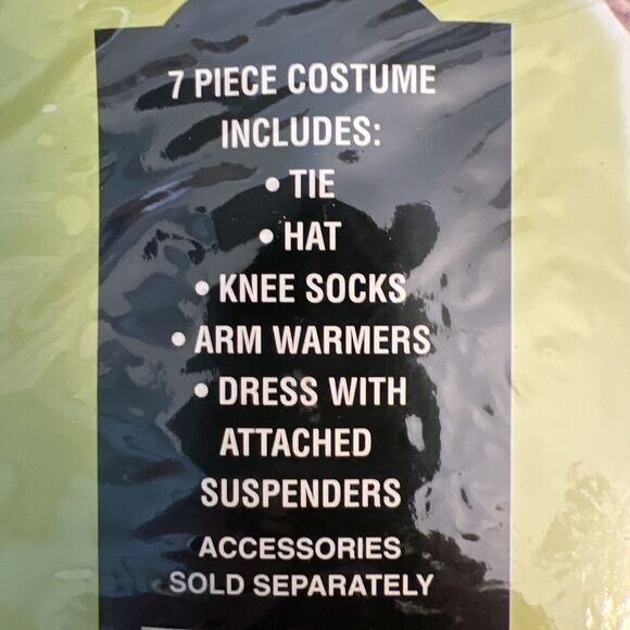 Spellbound Witch Halloween Costume Child XL 12-14, 7 PCs: Dress, Hat, Socks, .. - Picture 3 of 15